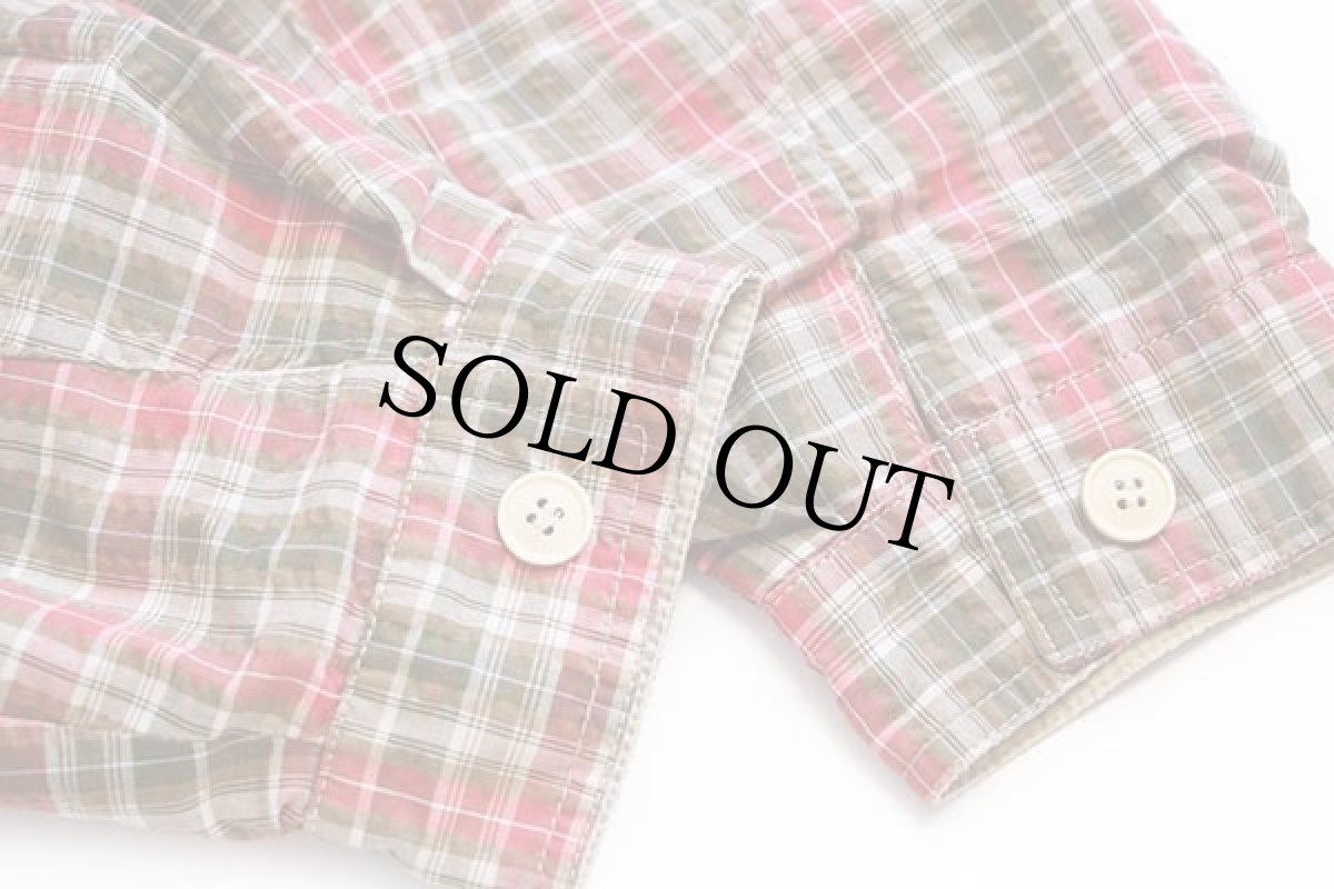 画像4: 80s McGREGORマクレガー マドラスチェック×無地 リバーシブル ハリントンジャケット 48 (4)