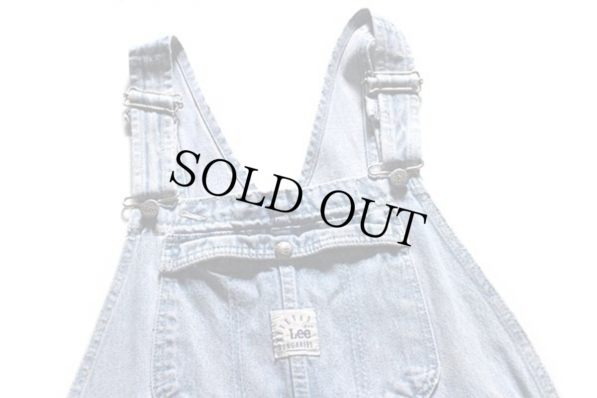 画像4: 90s USA製 Leeリー RIVETED デニム オーバーオール L (4)