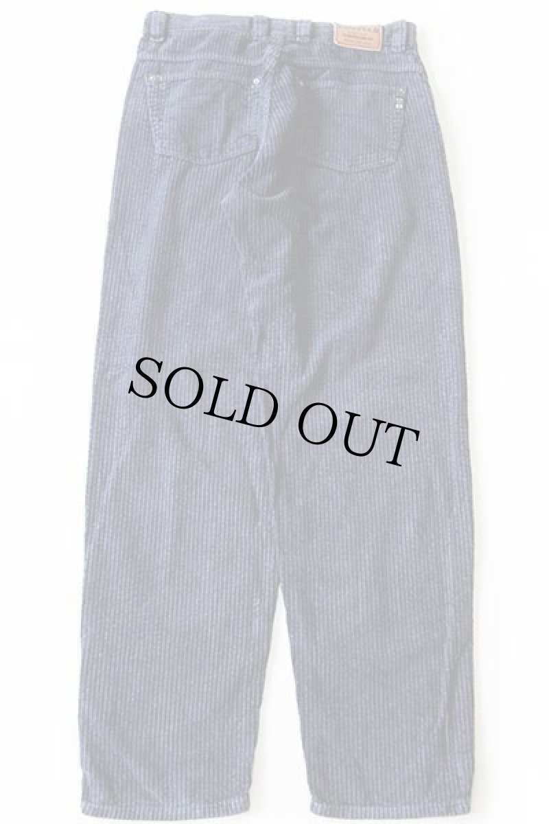 画像3: 90s イタリア製 KENVELO コットン 極太畝 コーデュロイパンツ 紺 33/34 (3)