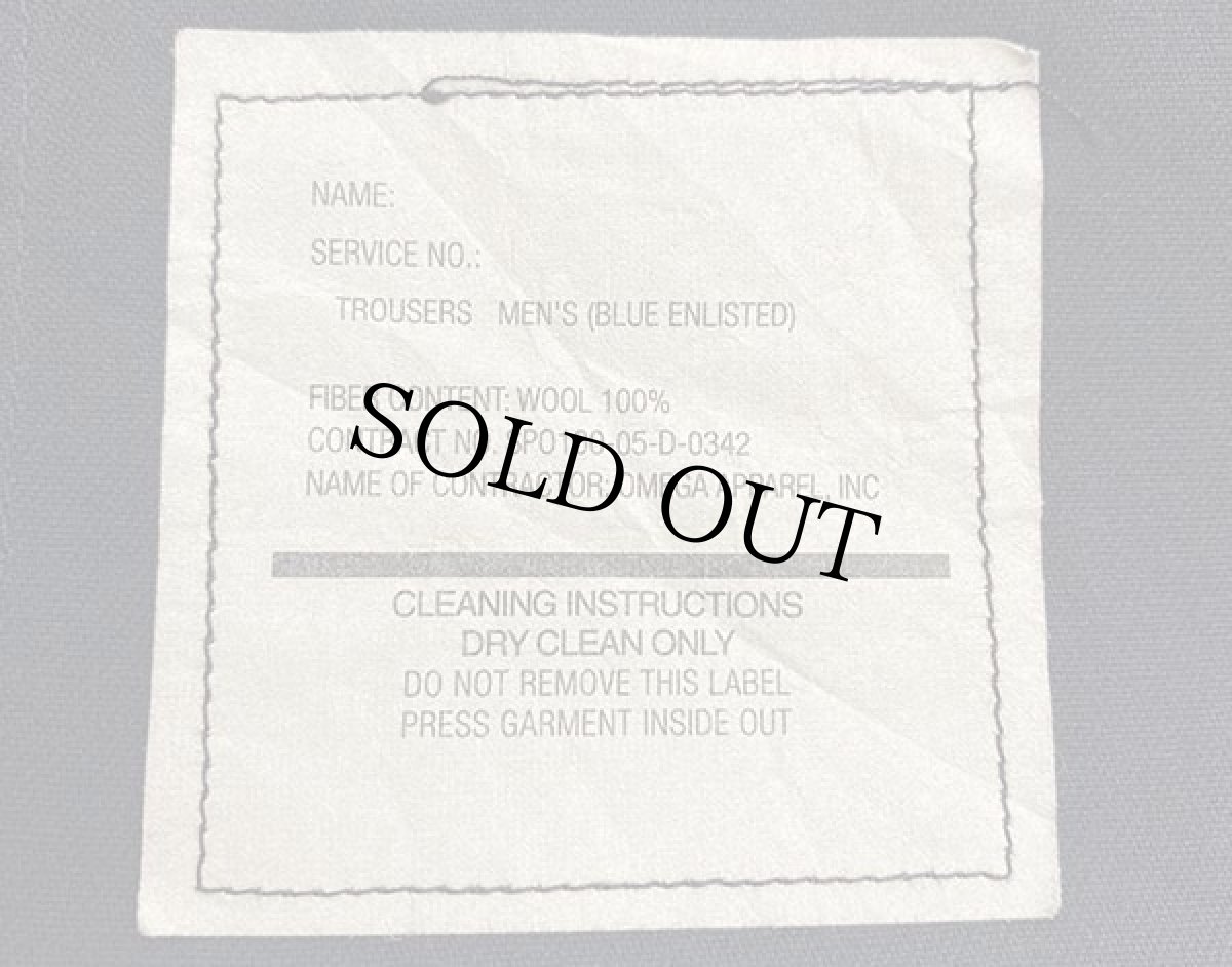 画像7: 00s 米軍 U.S.NAVY ウール セーラーパンツ 黒 36R (7)