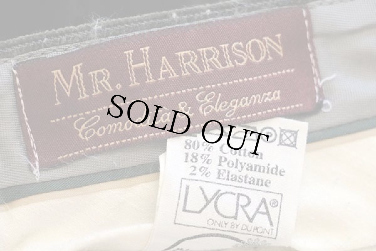 画像6: 90s Lauffenmuhle ワンタック ストレッチ 太畝 コーデュロイパンツ 深緑 52★スラックス (6)