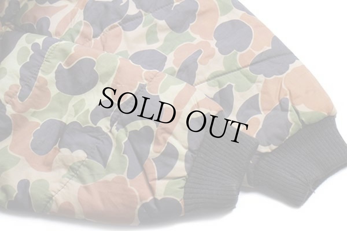 画像6: 80s Churchill ダックハンターカモ 2WAY 中綿入り ナイロンジャケット★ベスト (6)