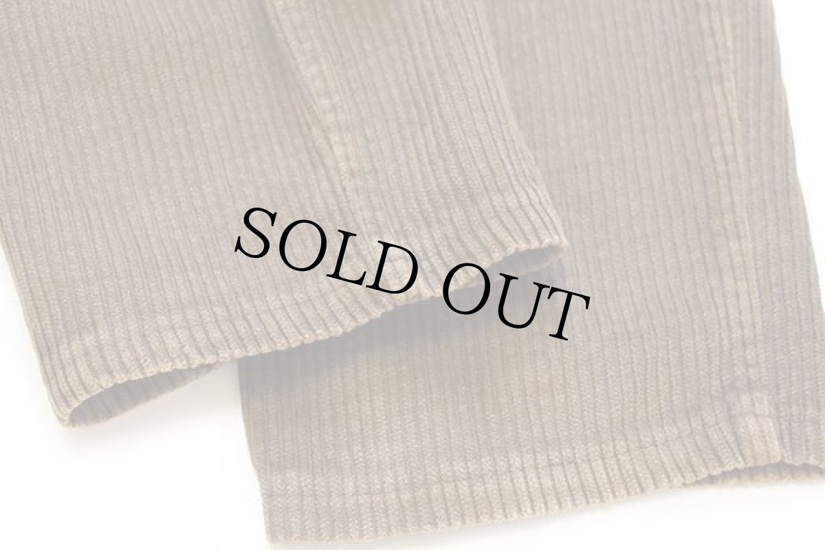 画像7: イタリア製 J.W.BRINE ワンタック コットン 極太畝 コーデュロイパンツ 茶 52★スラックス (7)