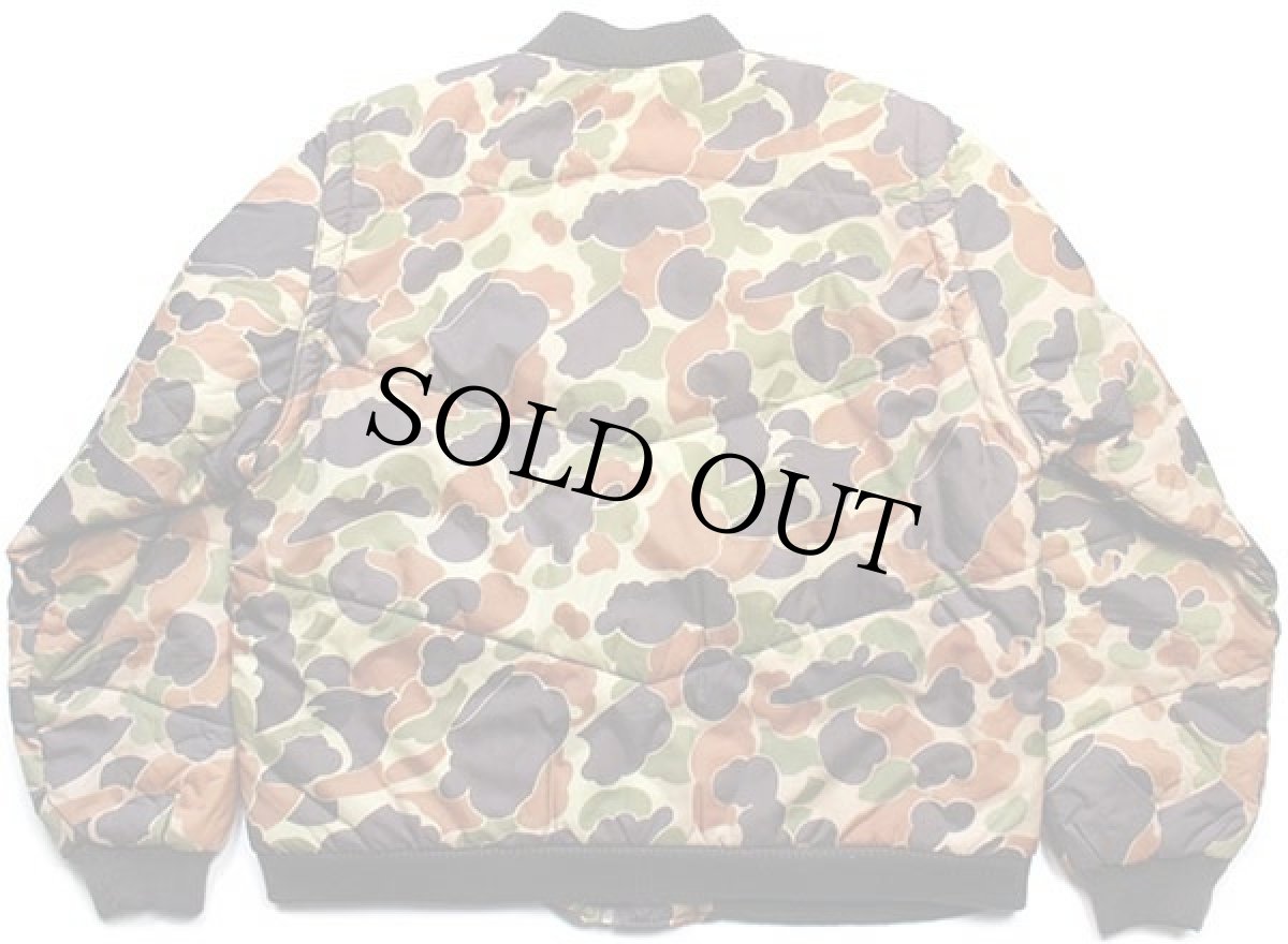 画像2: 80s Churchill ダックハンターカモ 2WAY 中綿入り ナイロンジャケット★ベスト (2)