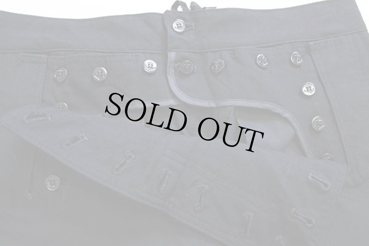 画像8: 00s 米軍 U.S.NAVY ウール セーラーパンツ 黒 36R (8)