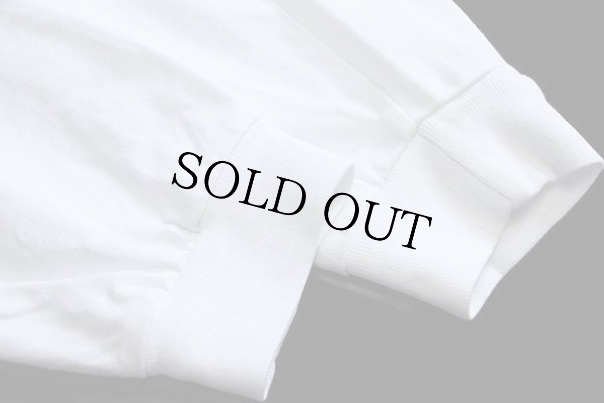 画像6: 90s Warner Bros LOONEY TUNES シルベスター&トゥイーティー刺繍 モックネック コットン ポケット付き 長袖Tシャツ 白 XL (6)