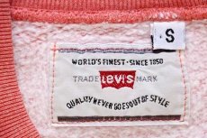 画像4: 90s イタリア製 Levi'sリーバイス ワンポイント コットン スウェット 杢ピンク S★ユーロ (4)