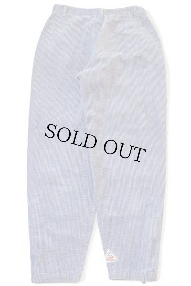 画像3: 80s フランス製 michel bachoz ダブルニー コットン 太畝 コーデュロイパンツ ライトグレー 40 (3)