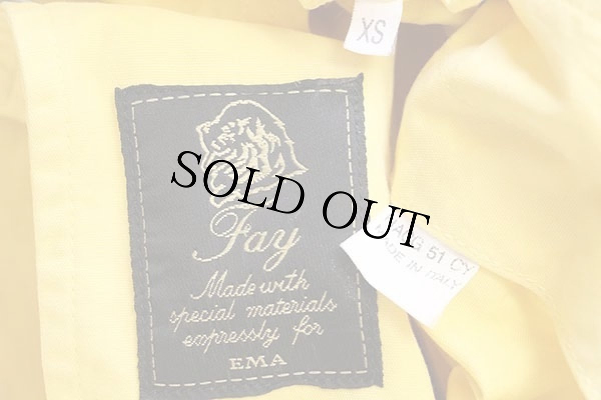 画像4: イタリア製 Fay チンスト付き コットン キャンバス ファイヤーマンコート 黄★ジャケット (4)