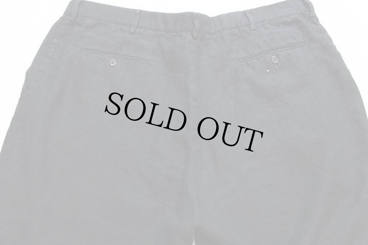 画像5: 90s ポロ ラルフローレン スラックス リネンパンツ 黒 w40 L32 (5)