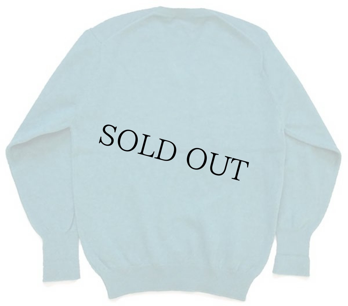 画像2: スコットランド製 Peter Scott 無地 Vネック ウールニット セーター 青緑 ミックス (2)