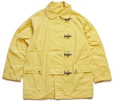 画像1: イタリア製 Fay チンスト付き コットン キャンバス ファイヤーマンコート 黄★ジャケット (1)