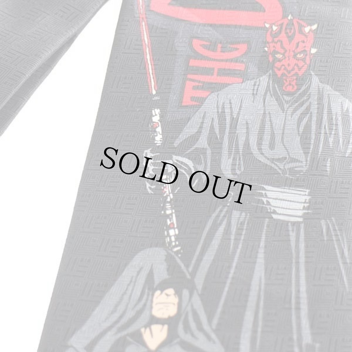 画像2: STAR WARSスターウォーズ THE DARKSIDE ダースモール ダースシディアス ネクタイ 黒 (2)