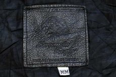 画像5: 80s カナダ製 Screamin Eagle イーグル刺繍 ダブルライダース レザージャケット 黒 M (5)