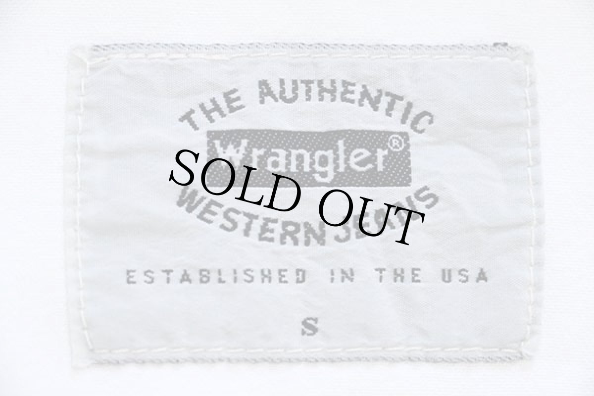 画像4: 90s Wranglerラングラー カラーデニム ウエスタンシャツ 生成り (4)