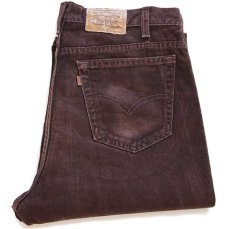 画像1: 90s USA製 Levi'sリーバイス SIGNATURE 540 カラーデニムパンツ チョコレート w36 L31 (1)