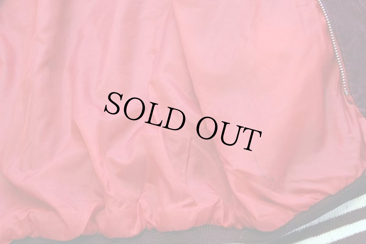 画像6: 80s ASHTON'S PORT ELGIN 刺繍 キルティングライナー付き コーデュロイスタジャン ワインレッド 38 (6)