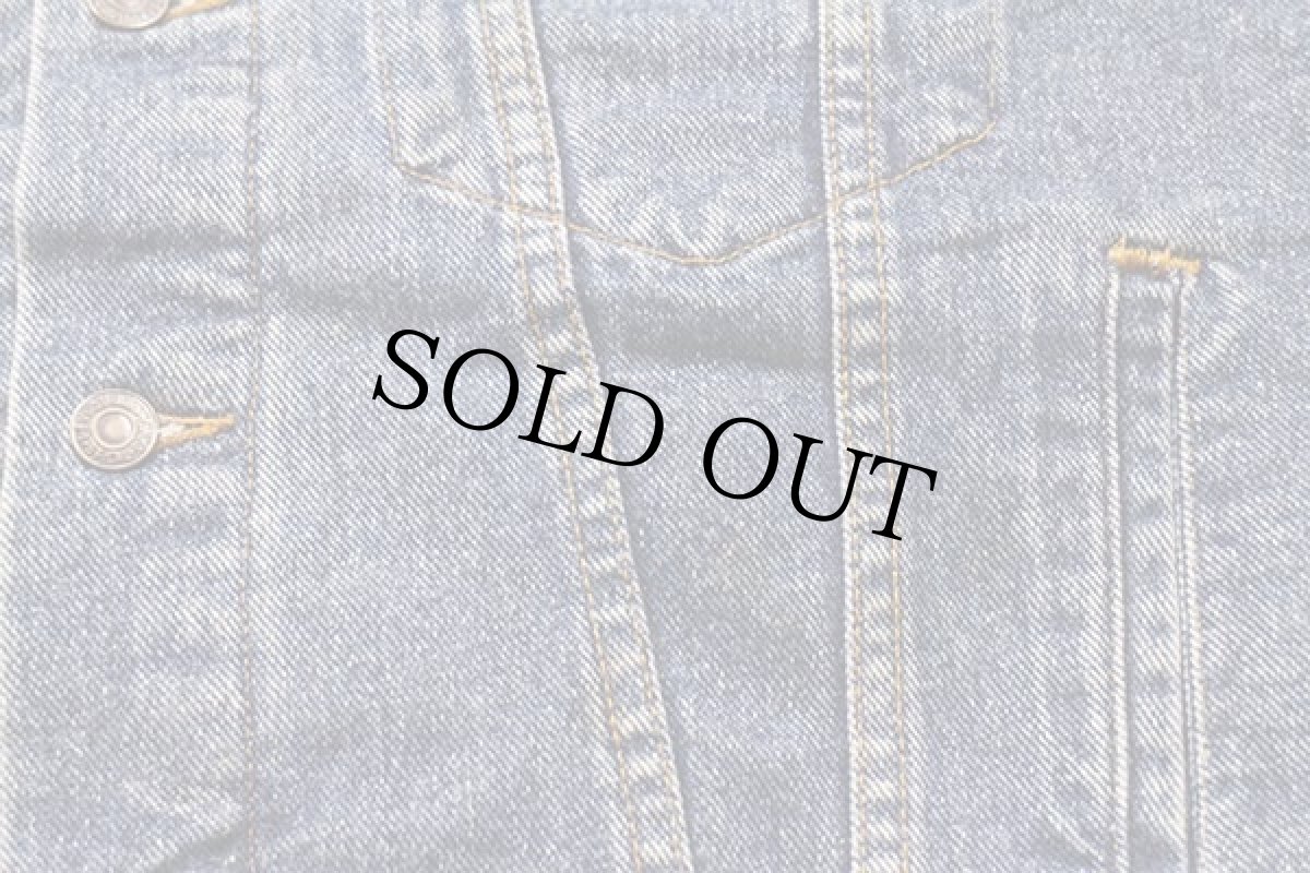 画像8: 90s USA製 Levi'sリーバイス 70427 チェック ネルライナー デニムジャケット 4ポケット S (8)