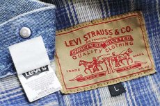 画像4: 90s USA製 Levi'sリーバイス 70699 チェック ネルライナー デニムジャケット 4ポケット (4)