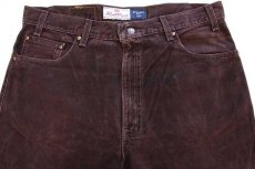 画像4: 90s USA製 Levi'sリーバイス SIGNATURE 540 カラーデニムパンツ チョコレート w36 L31 (4)