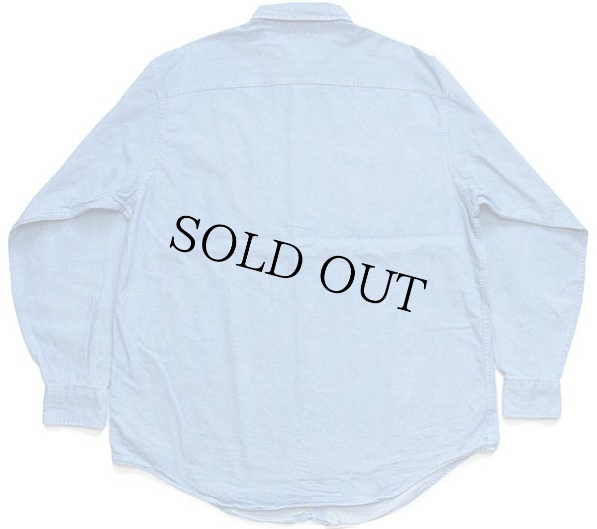 画像2: 90s USA製 Campbell's SOUP キャンベル スープ 刺繍 ボタンダウン ダンガリーシャツ L (2)