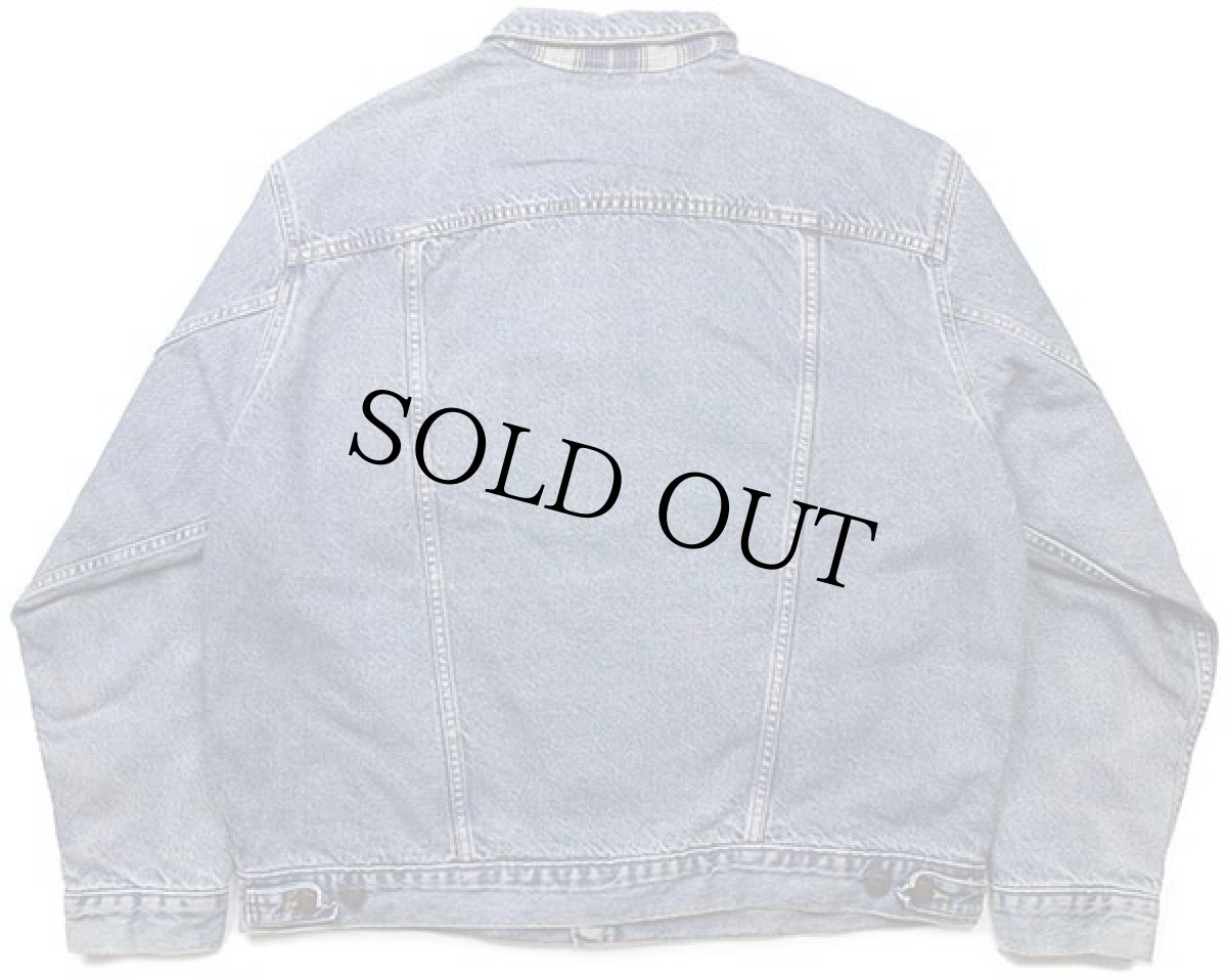 画像2: 90s USA製 Levi'sリーバイス 70699 チェック ネルライナー デニムジャケット 4ポケット (2)