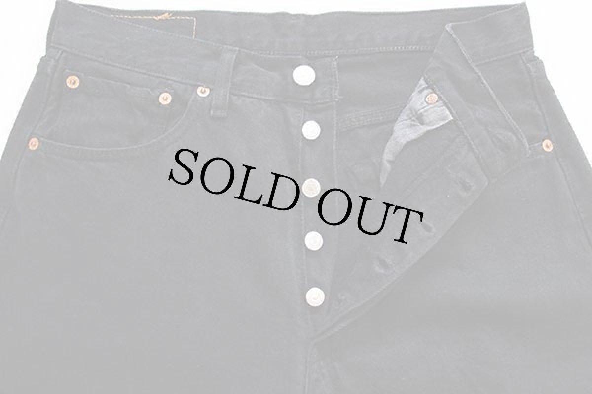 画像4: 90s EU製 Levi'sリーバイス 501 後染め ブラック デニムパンツ w32★ユーロ (4)