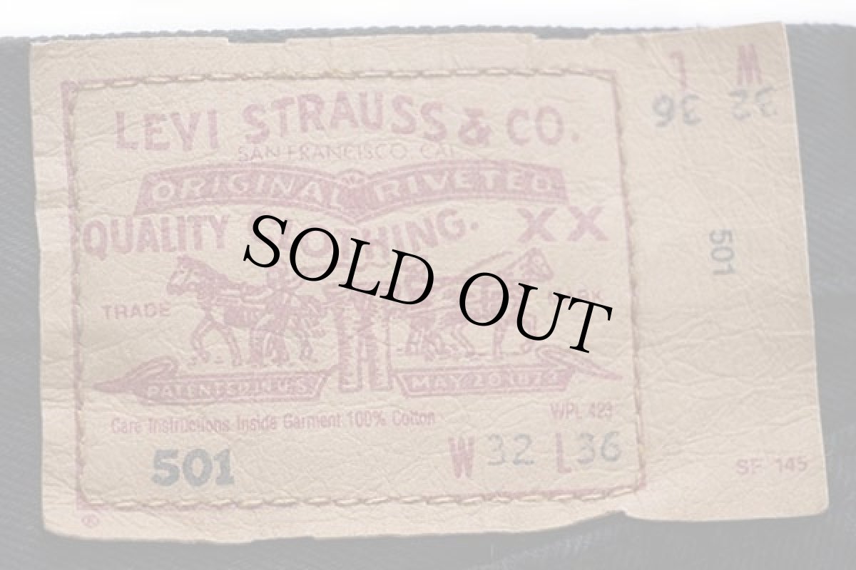 画像6: 90s EU製 Levi'sリーバイス 501 後染め ブラック デニムパンツ w32★ユーロ (6)