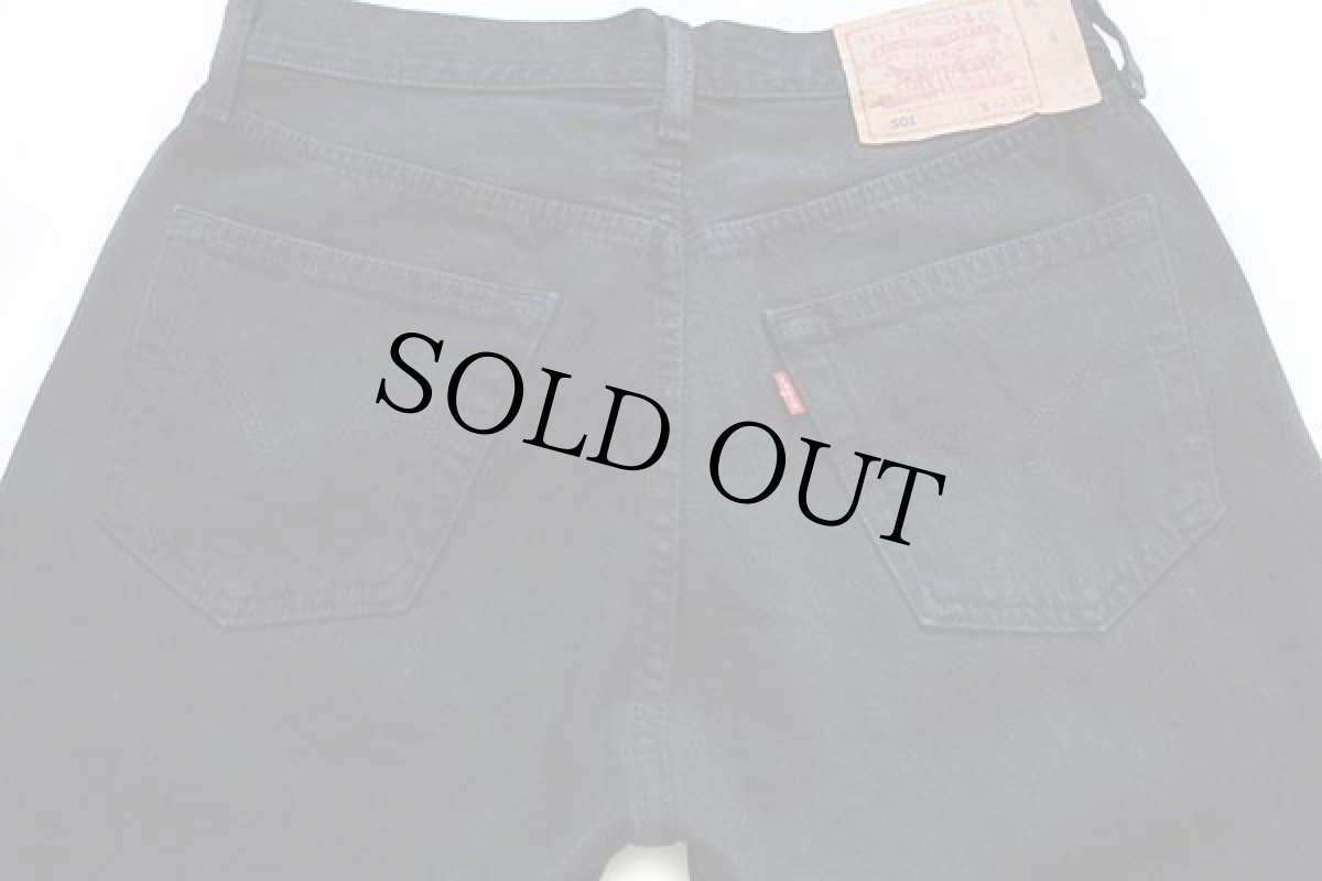 画像5: 90s EU製 Levi'sリーバイス 501 後染め ブラック デニムパンツ w32★ユーロ (5)