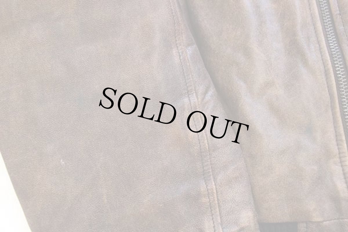 画像7: 80s Vera Pelle パッチ付き MA-1タイプ キルティングライナー フライト レザージャケット (7)