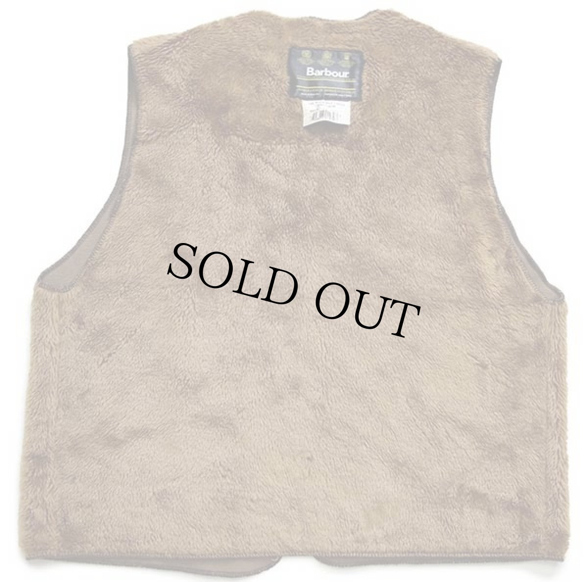 画像2: 90s 英国製 Barbourバブアー A55 パイルライナー ボア ベスト ブラウン C44★14 (2)