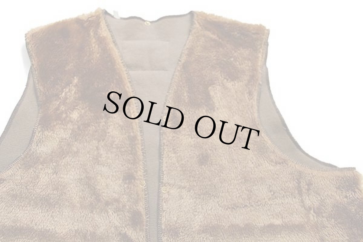 画像3: 90s 英国製 Barbourバブアー A297 パイルライナー ボア ベスト ブラウン C50★05 (3)