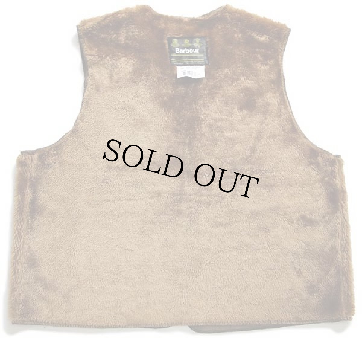 画像2: 90s 英国製 Barbourバブアー A297 パイルライナー ボア ベスト ブラウン C50★05 (2)