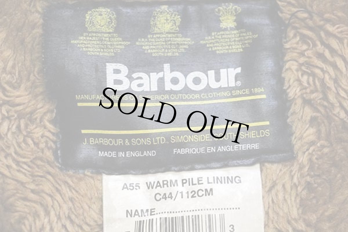 画像4: 90s 英国製 Barbourバブアー A55 パイルライナー ボア ベスト ブラウン C44★14 (4)
