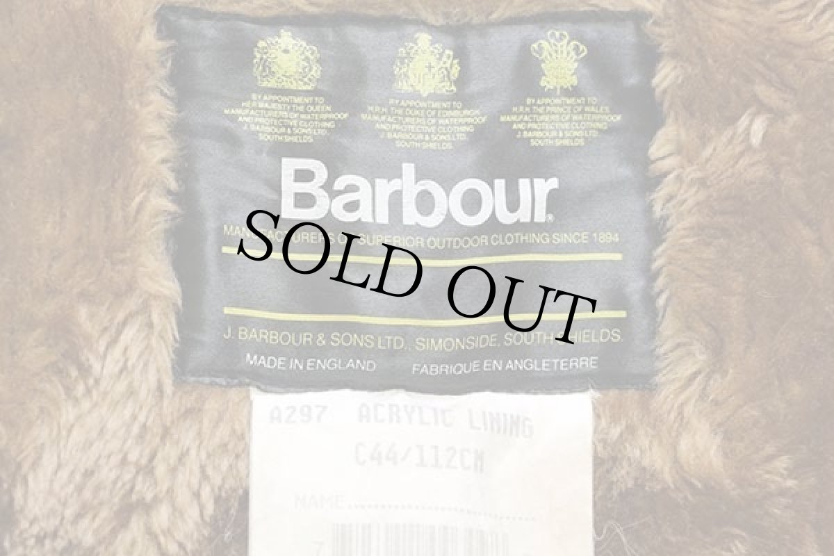 画像4: 90s 英国製 Barbourバブアー A297 パイルライナー ボア ベスト ブラウン C44★15 (4)