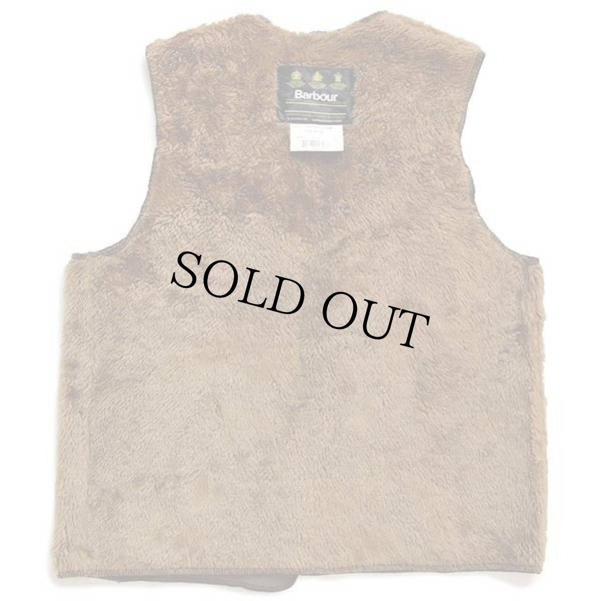 画像2: 90s 英国製 Barbourバブアー A297 パイルライナー ボア ベスト ブラウン C38★03 (2)