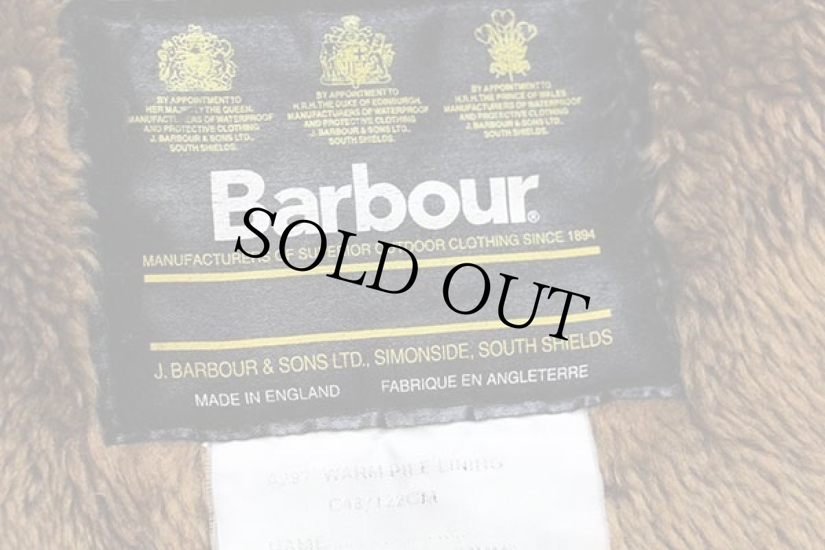 画像4: 90s 英国製 Barbourバブアー A297 パイルライナー ボア ベスト ブラウン C48★16 (4)