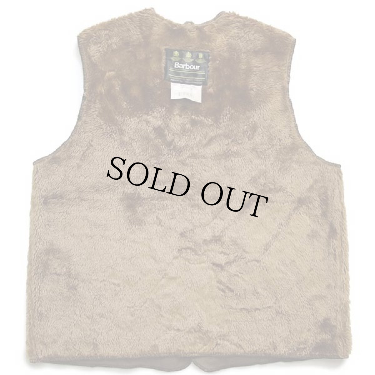 画像2: 90s 英国製 Barbourバブアー A297 パイルライナー ボア ベスト ブラウン C44★15 (2)