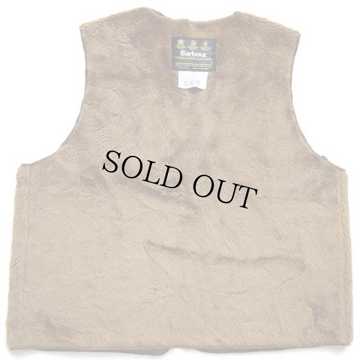 画像2: 90s 英国製 Barbourバブアー A297 パイルライナー ボア ベスト ブラウン C48★16 (2)