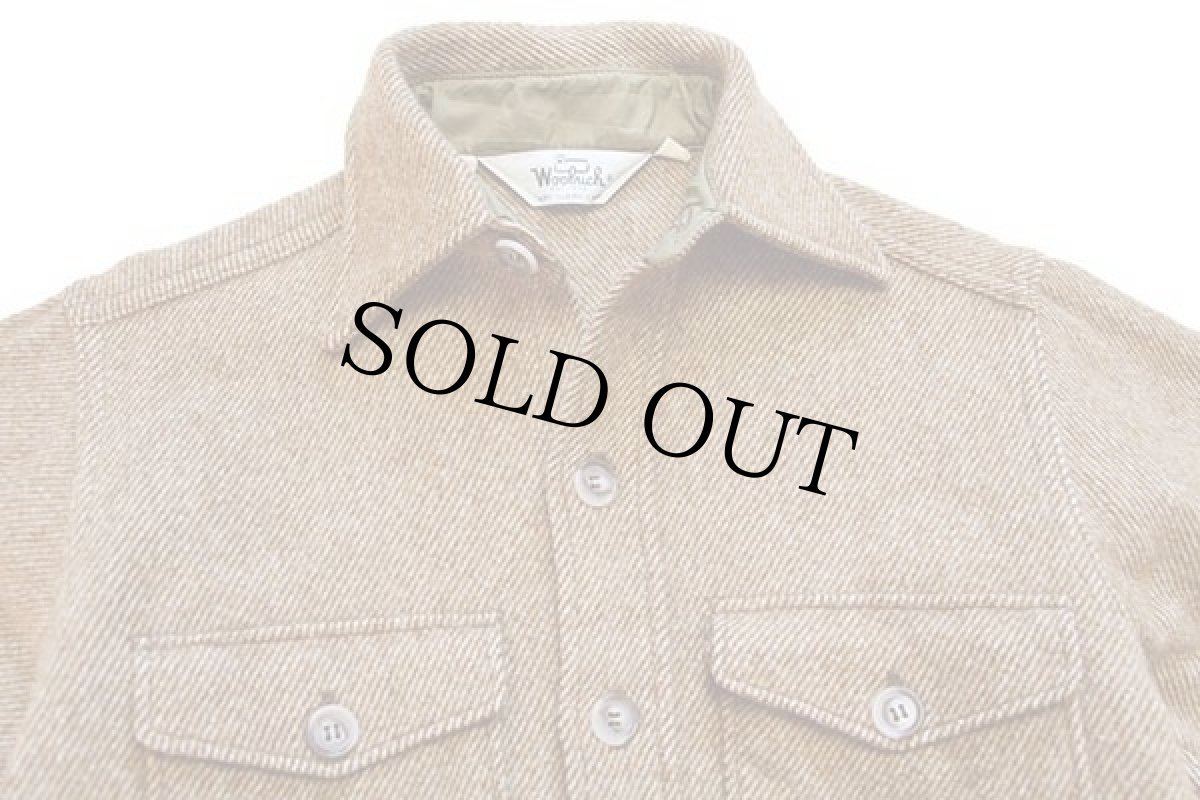 画像3: 70s Woolrichウールリッチ ツイード ウールシャツ 茶 (3)