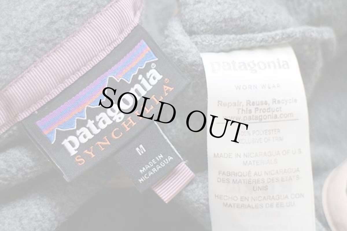 画像4: patagoniaパタゴニア シンチラ フリース スナップT グレー M (4)