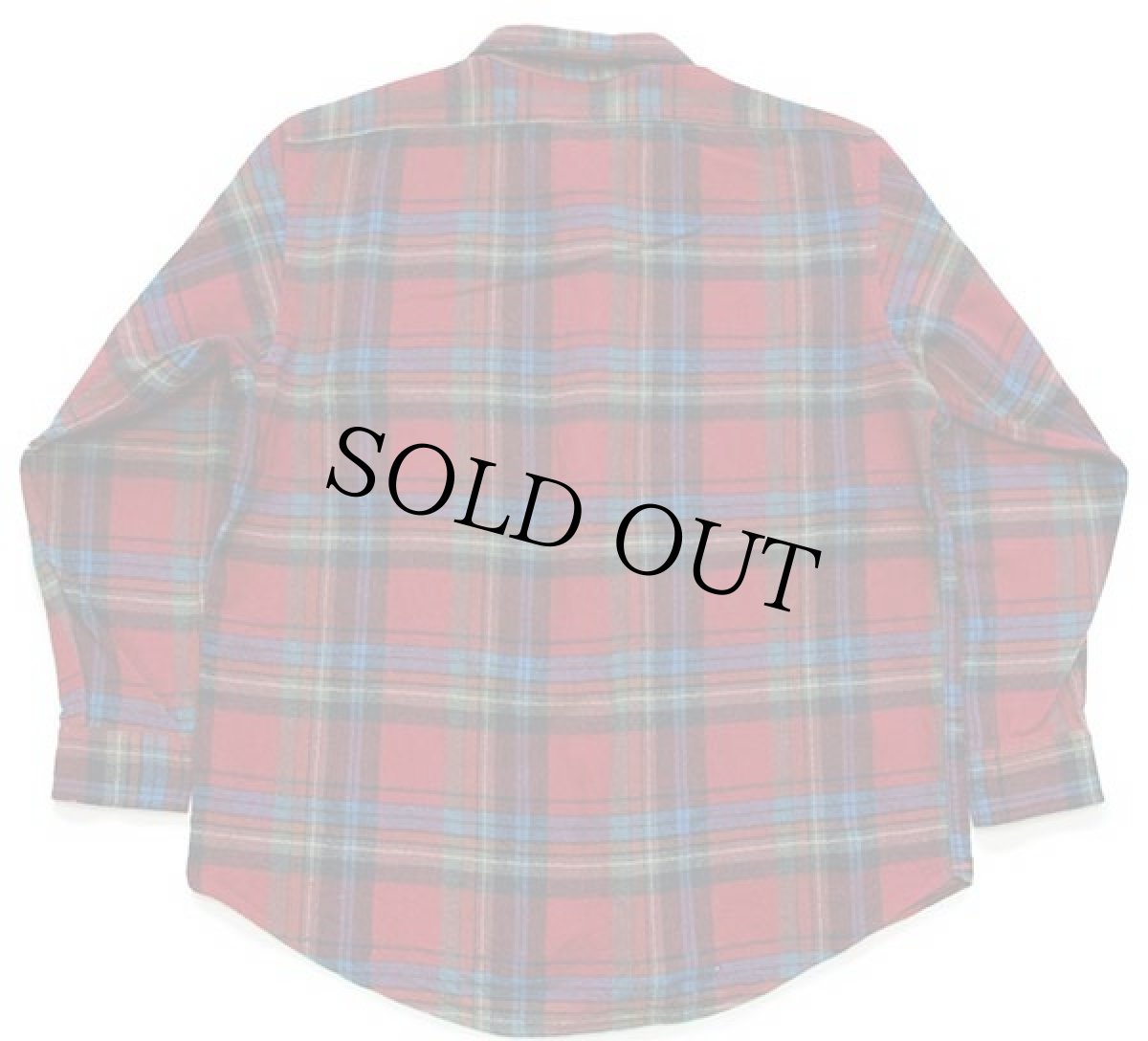 画像2: 90s USA製 PENDLETONペンドルトン タータンチェック エルボーパッチ付き ウールシャツ L (2)