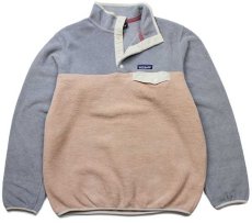 画像1: patagoniaパタゴニア バイカラー シンチラ フリース スナップT RSWT M (1)