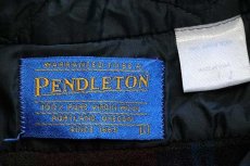 画像4: 90s USA製 PENDLETONペンドルトン タータンチェック エルボーパッチ付き ウールシャツ L (4)