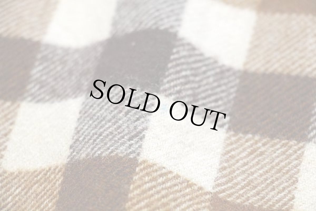 画像6: 70s EddieBauerエディーバウアー ブロックチェック ウールシャツ L (6)