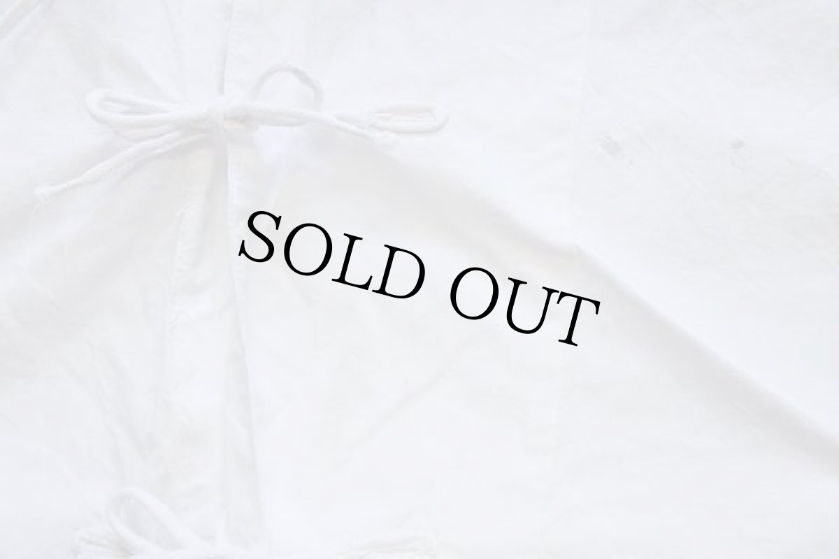 画像4: ビンテージ イタリア軍 コットン スノーカモ パーカー 白 1★モッズコート (4)