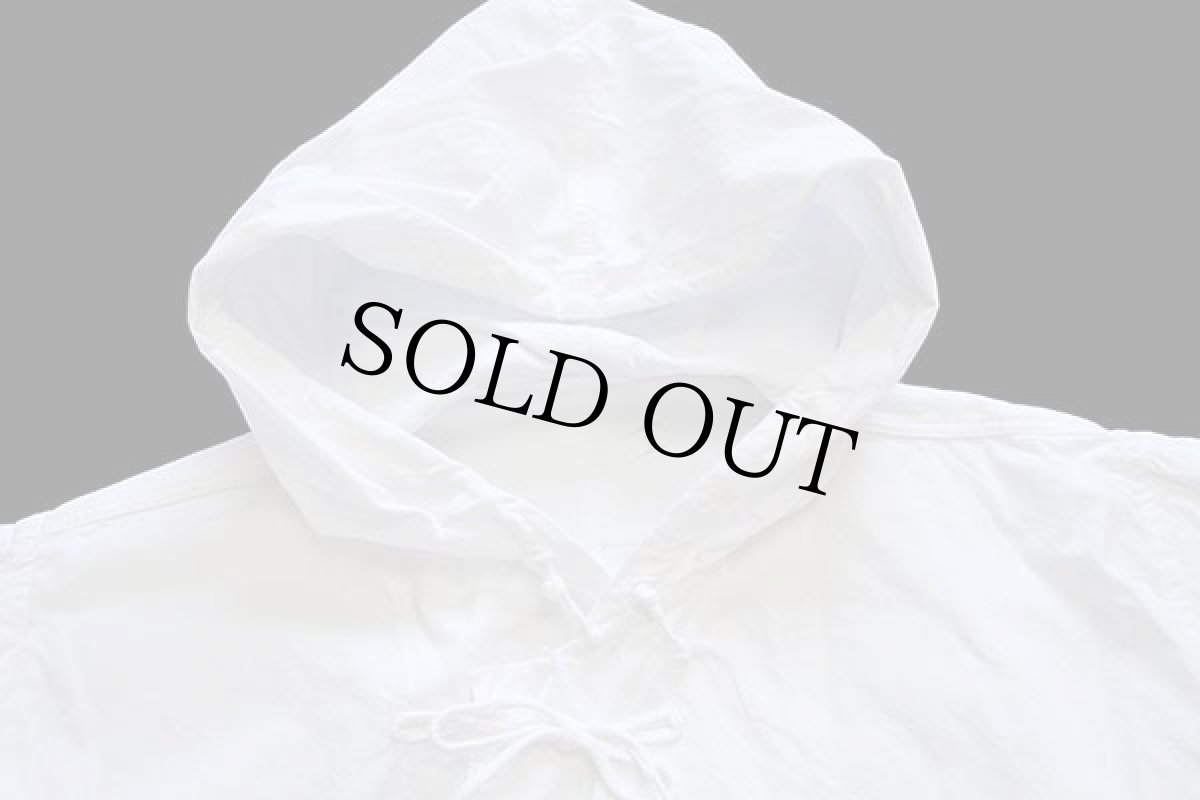 画像3: ビンテージ イタリア軍 コットン スノーカモ パーカー 白 1★モッズコート (3)