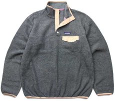 画像1: patagoniaパタゴニア シンチラ フリース スナップT グレー M (1)