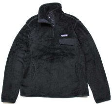 画像1: patagoniaパタゴニア RE-TOOLリツール POLARTEC フリース スナップT ブラック W-S★12 (1)