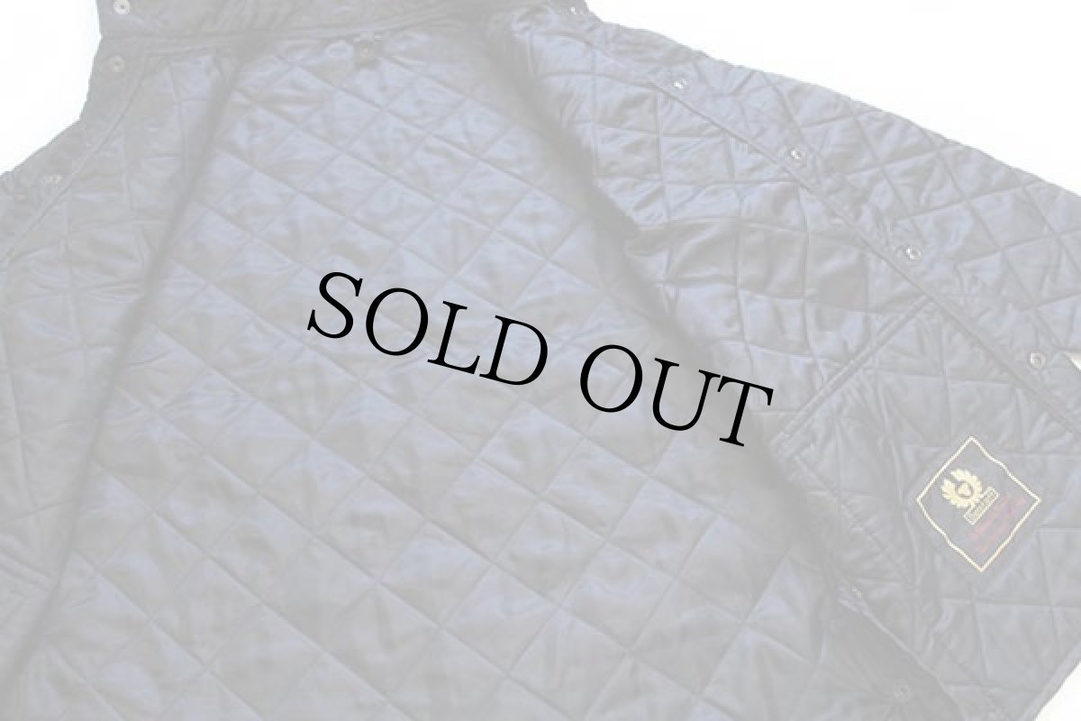 画像5: Belstaffベルスタッフ スタンドカラー VALTHERM ナイロン キルティングジャケット 黒 S (5)